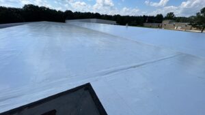 Commercial Roof Coatings applied on a roof in Bartlett