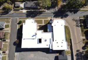 Top view of a mall's roof in Memphis, TN